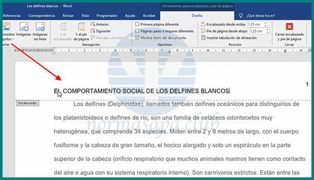 encabezado-normas-apa-word Modifica encabezados en word adaptados para normas apa