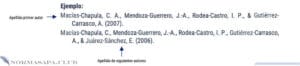 Lista de referencias en formato APA