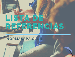 Como hacer una lista de referencias en formato apa